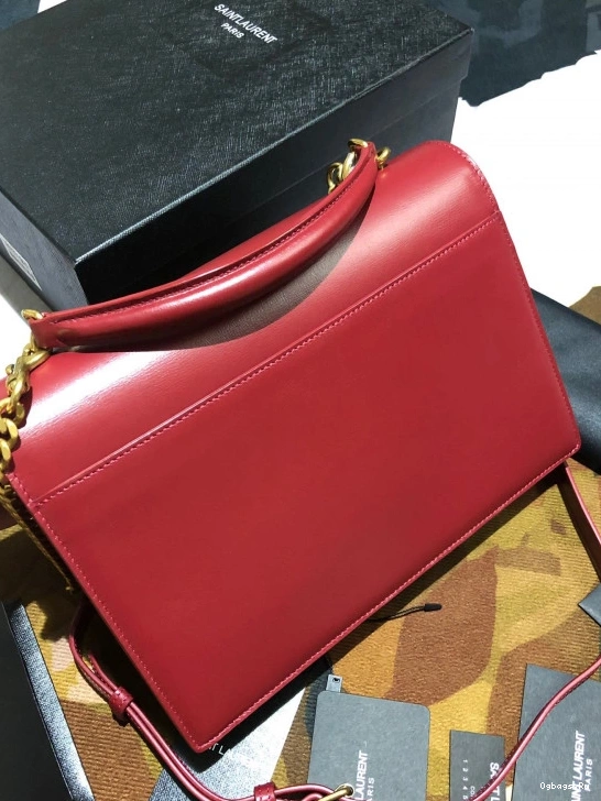 LEATHER SMOOTH SUNSET YSL SATCHEL MEDIUM IN 0721